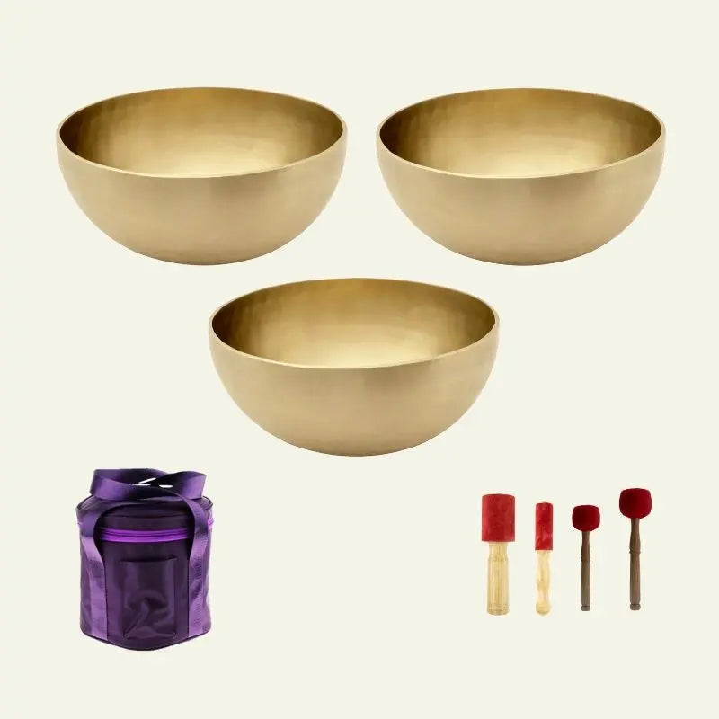 Singing Bowl Therapy C Notes Set of 3 Bowls for Sound Healing Therapies Healing Moments