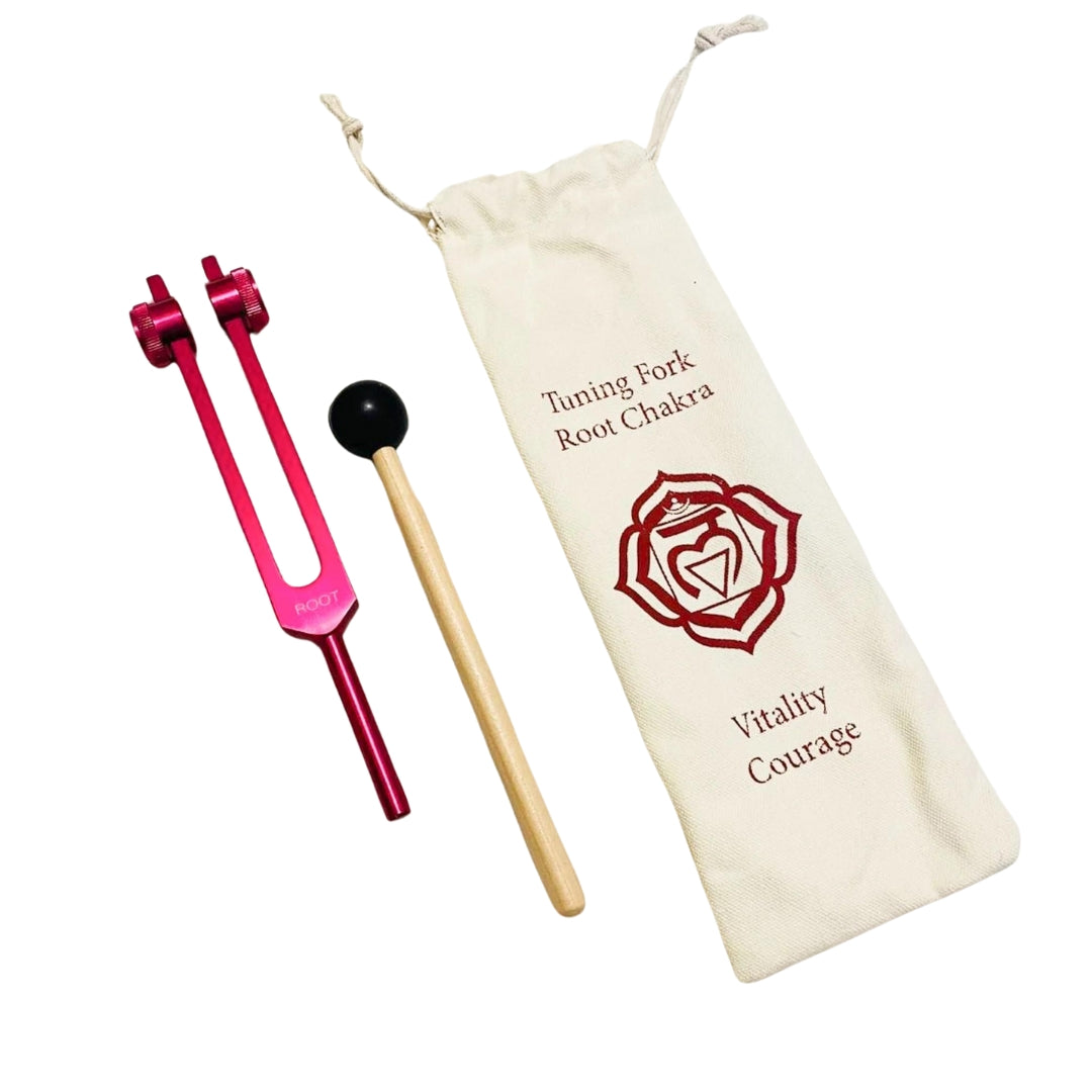 7 Chakras Weighted Tuning Forks Set Coloured Healing Moments