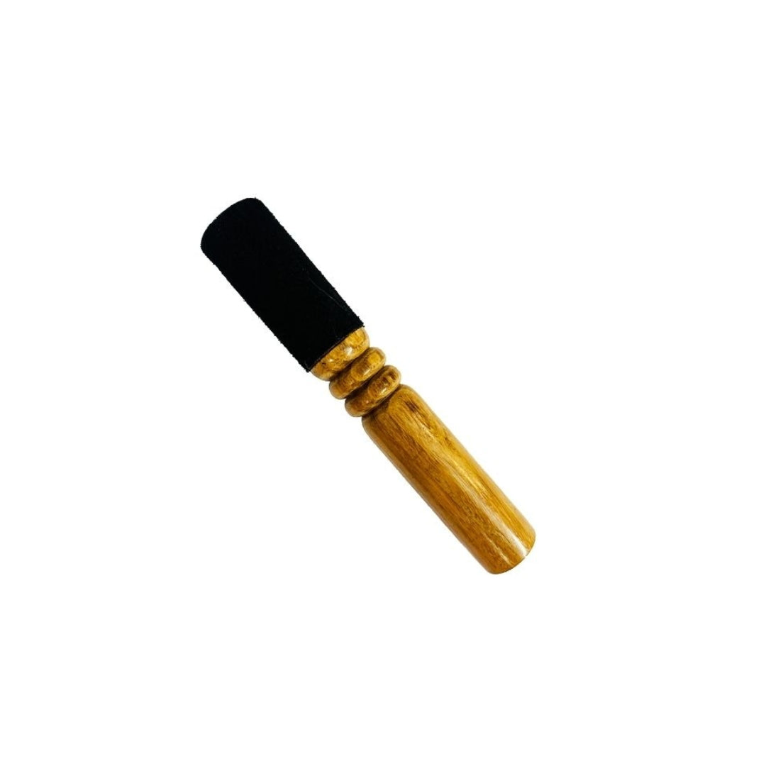 Black Wooden leather wrapped Striker Mallet For Singing Bowls Healing Moments