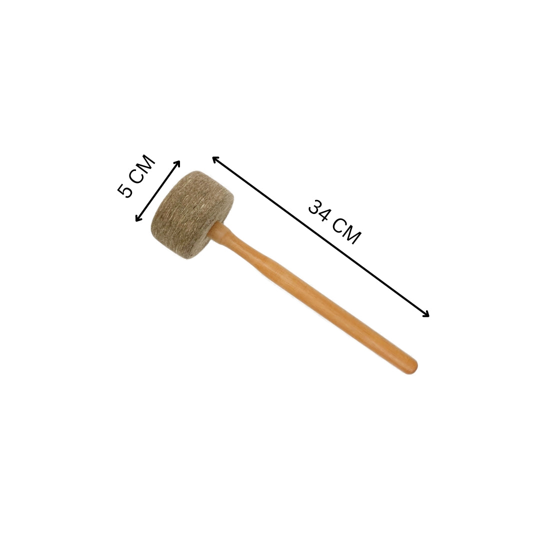 Brown Wood Striker Mallet for Singing Bowls Healing Moments