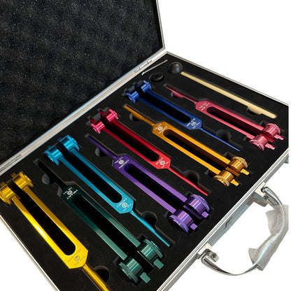 7 Chakras Weighted Tuning Forks set for Healing Treatments Healing Moments