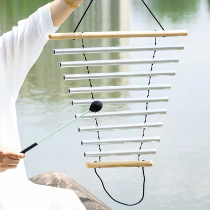 9 Bar Swinging Chimes for sound bath and meditation, Standard Quality Healing Moments