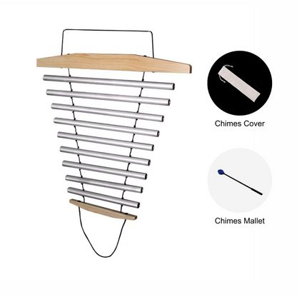 Premium Swinging 9-Bar Chimes for Sound Bath, Sound Healing, Meditation Healing Moments