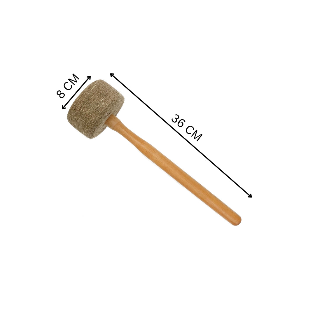 Brown Wood Striker Mallet for Singing Bowls Healing Moments