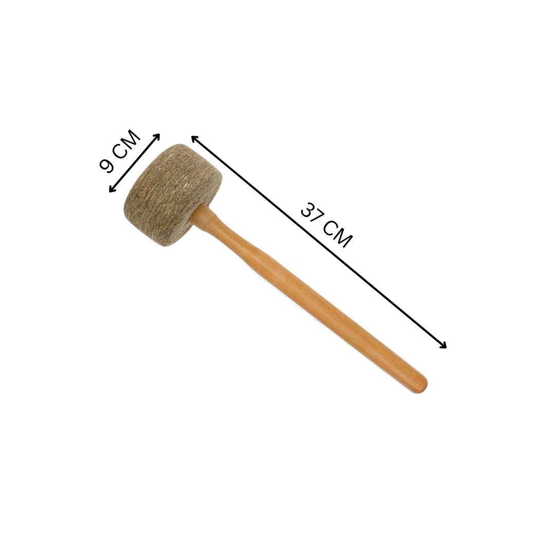 Brown Wood Striker Mallet for Singing Bowls Healing Moments