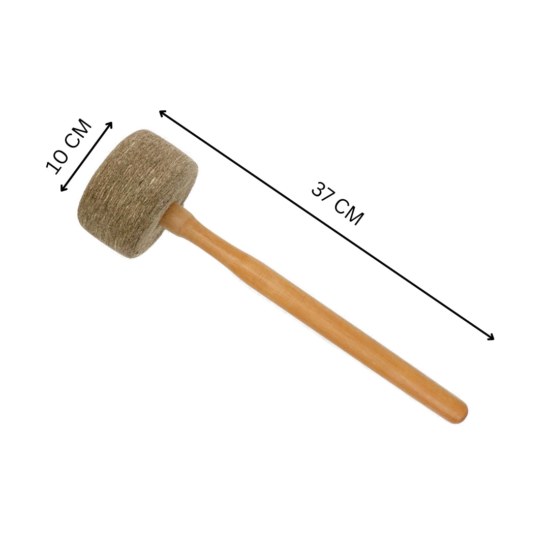 Brown Wood Striker Mallet for Singing Bowls Healing Moments