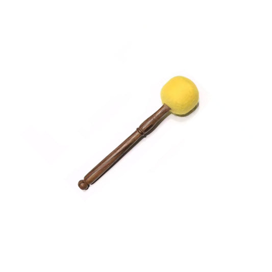 Yellow Wood Striker Mallet For Singing Bowls And Gongs Healing Moments