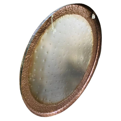 Flower of Life Mirror Gong, High Quality Unique 32" Gong with Solid, Flummy, Friction & Whale Mallets Healing Moments