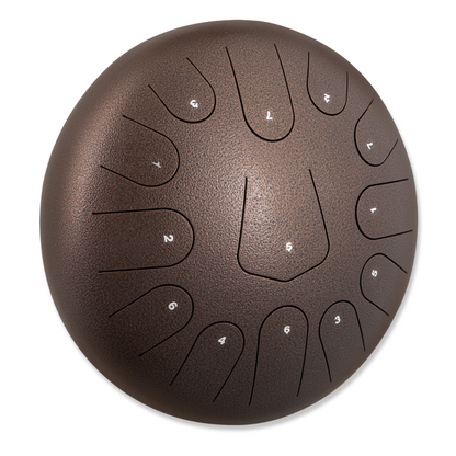 Percussion Instrument Steel Tongue Drum 12 Inches 13 Notes With Bag, Book, Mallets, Mallet Bracket, Hand Pan Drum Instrument Healing Moments