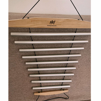 Premium Swinging 9-Bar Chimes for Sound Bath, Sound Healing, Meditation Healing Moments