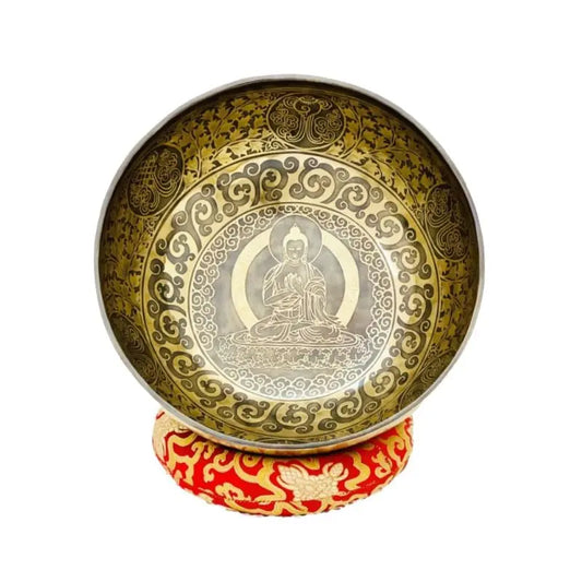 Buddha Engraving Singing Bowl - Medium Size Healing Moments