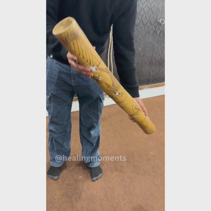 Handmade Rain Stick for Sound Healing & Meditation, Solid Bamboo Design
