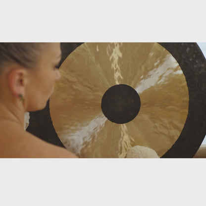 Premium Chau Gong for Sound Healing, 80 CM, 32" gong with Solid, Flummy, Friction & Whale Mallets